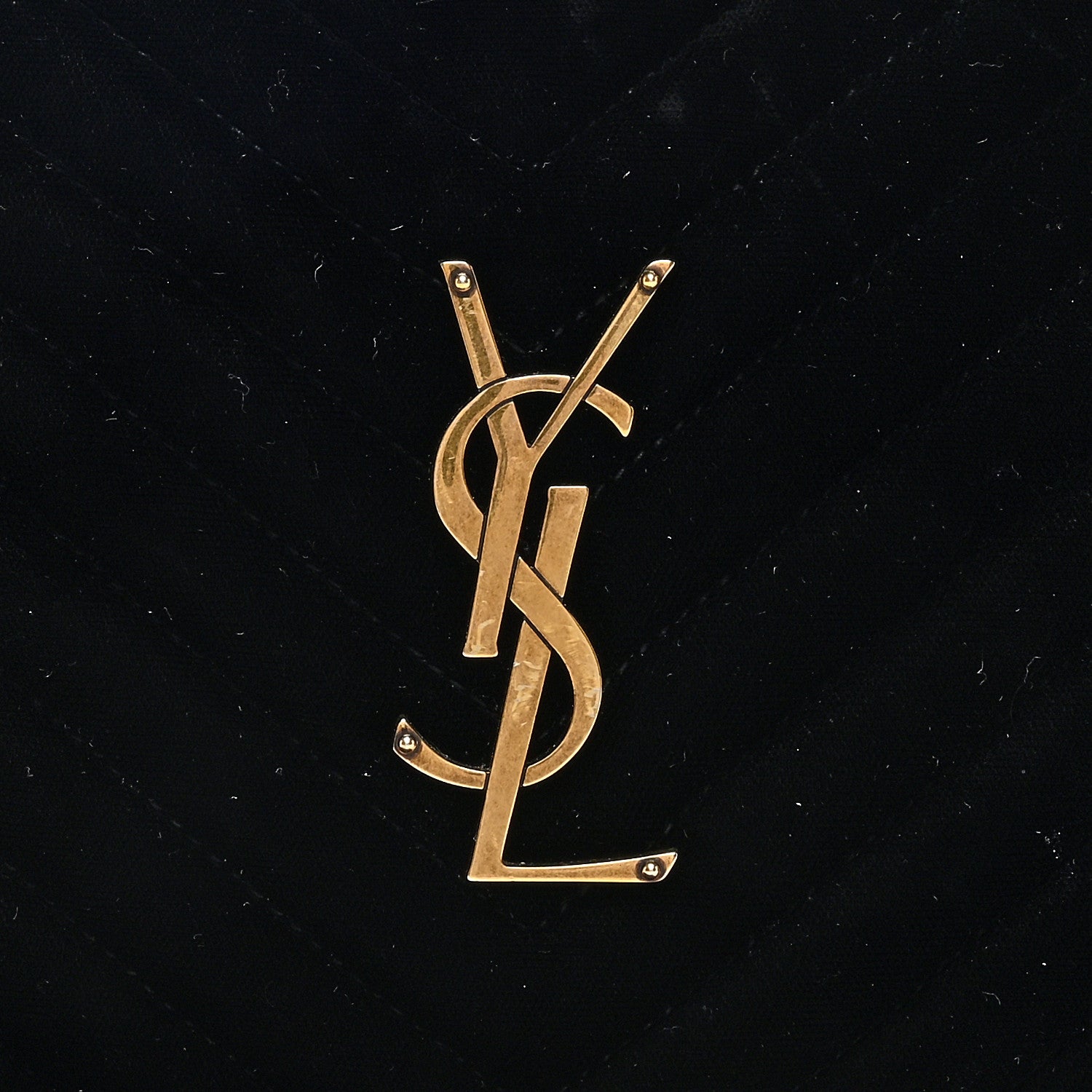 Saint Laurent Velvet Matelasse Monogram Lou Camera Bag Black 8 of 10