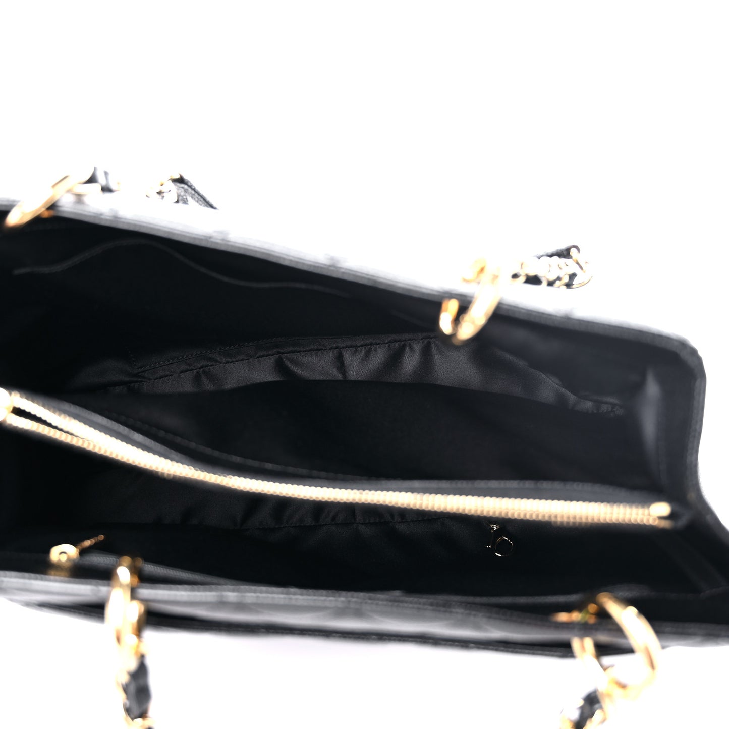 Caviar Quilted Grand Shopping Tote GST Black