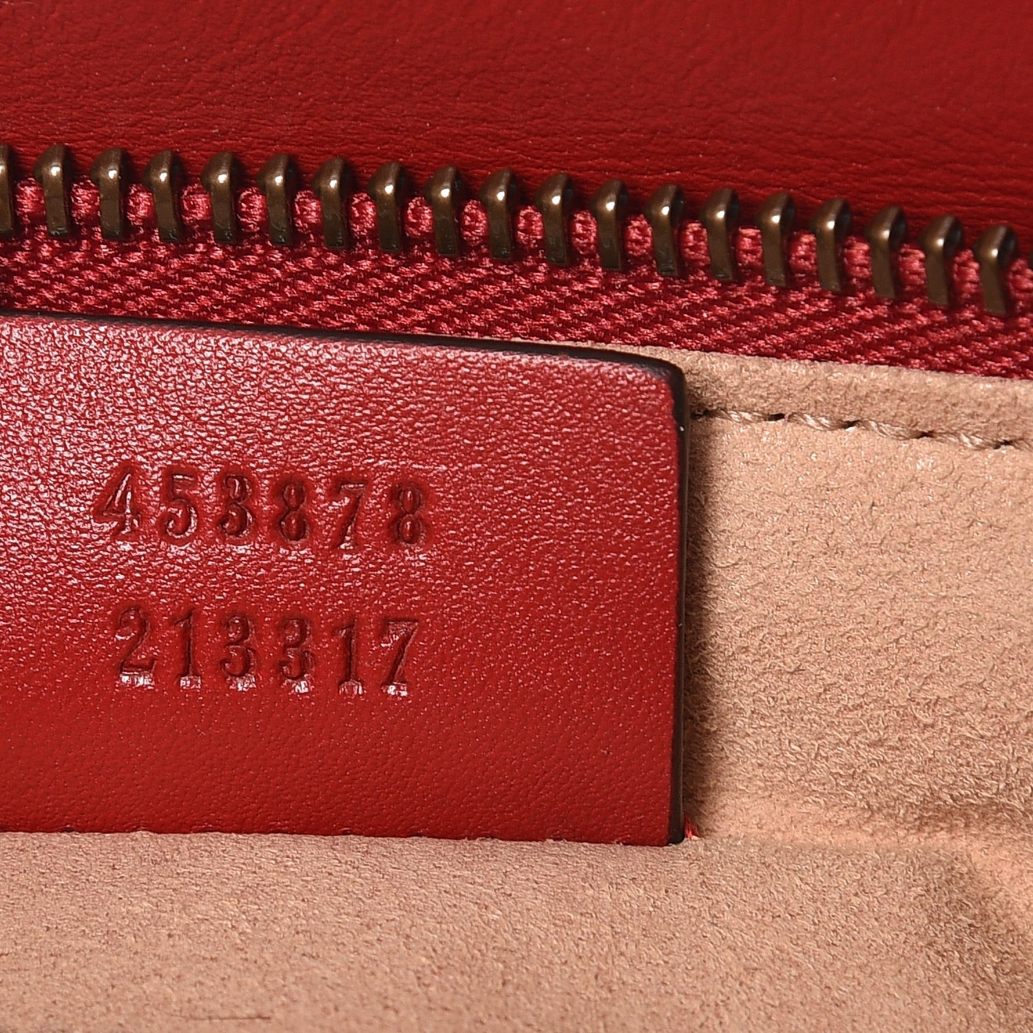 Gucci Calfskin Matelasse Small GG Marmont Double Zip Shoulder Bag Hibiscus Red 7 of 10