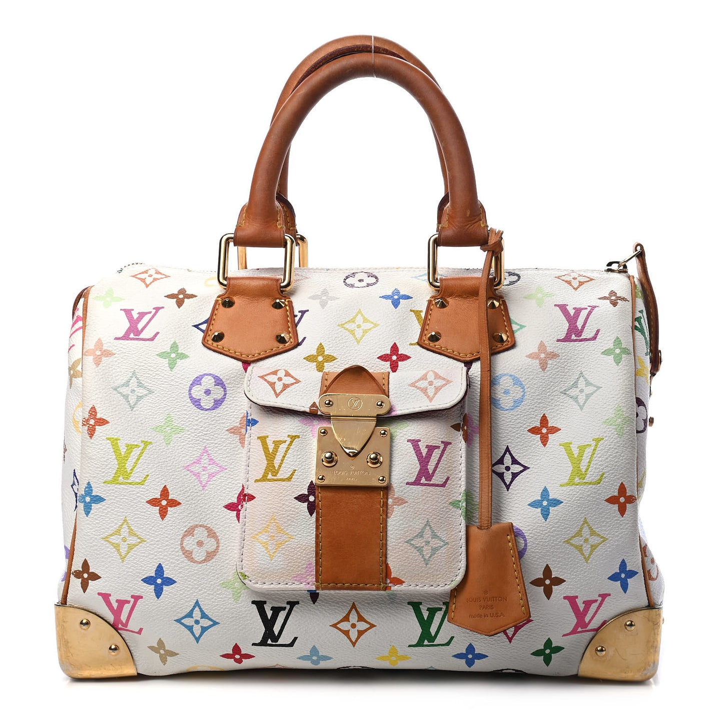 Monogram Multicolor Speedy 30 White