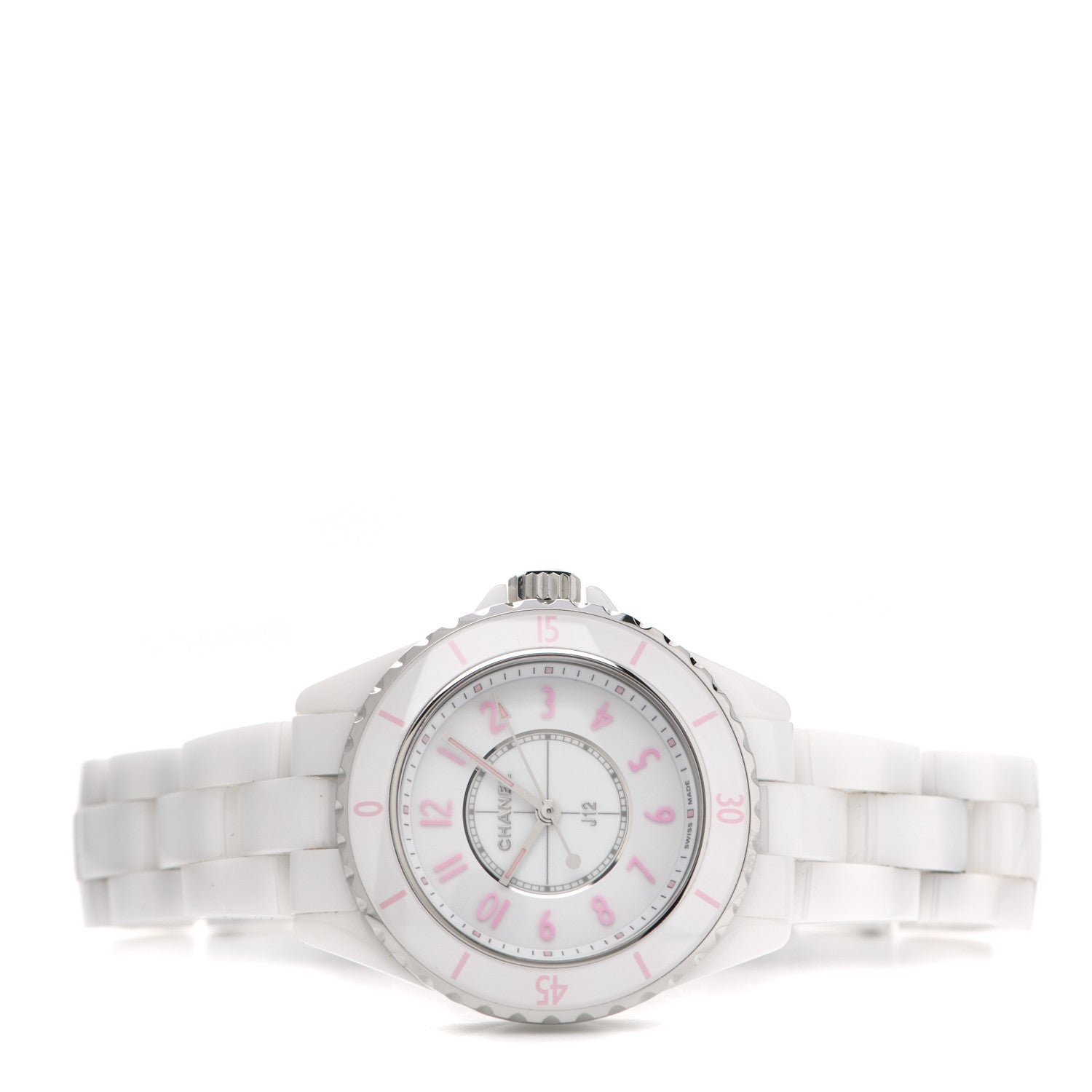 Chanel Stainless Steel Ceramic 33mm J12 Quartz Watch Blush 2 of 5