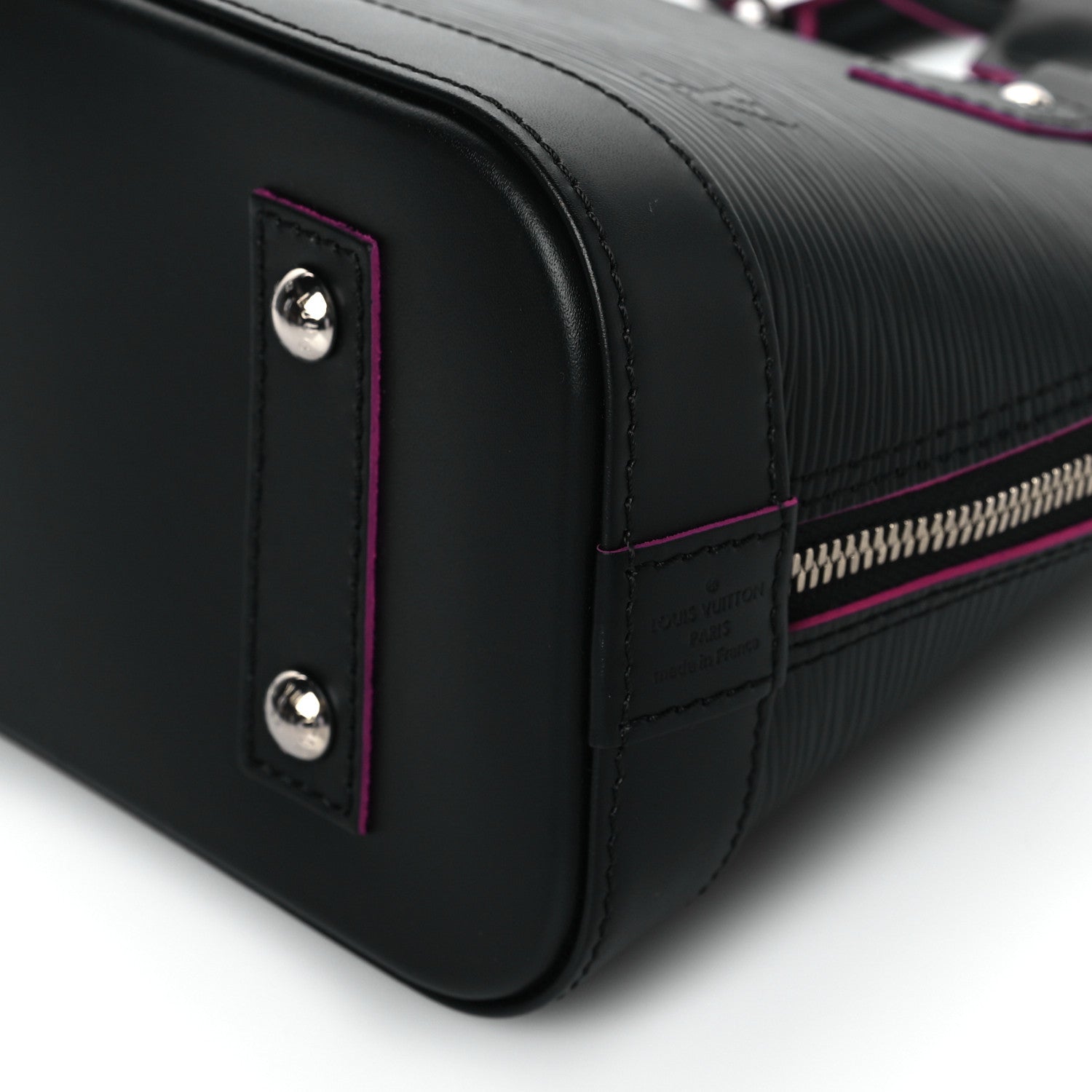 Louis Vuitton Epi Alma BB Black Hot Pink 9 of 9