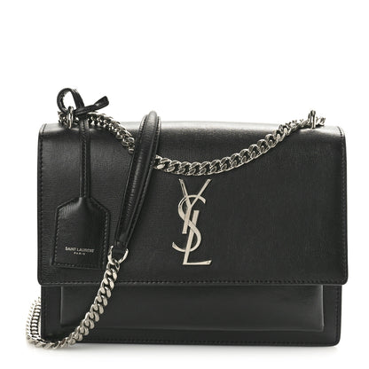 Saint Laurent Calfskin Medium Monogram Sunset Black 1 of 11