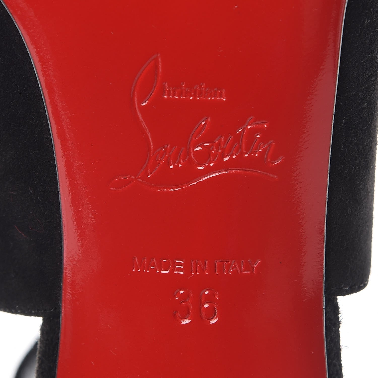 Christian Louboutin Veau Velours Rosas 85 Pumps 36 Black 6 of 11