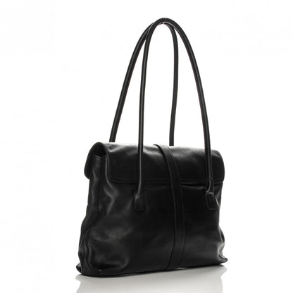 Chanel Calfskin Large Flap Tote Black 3 of 8