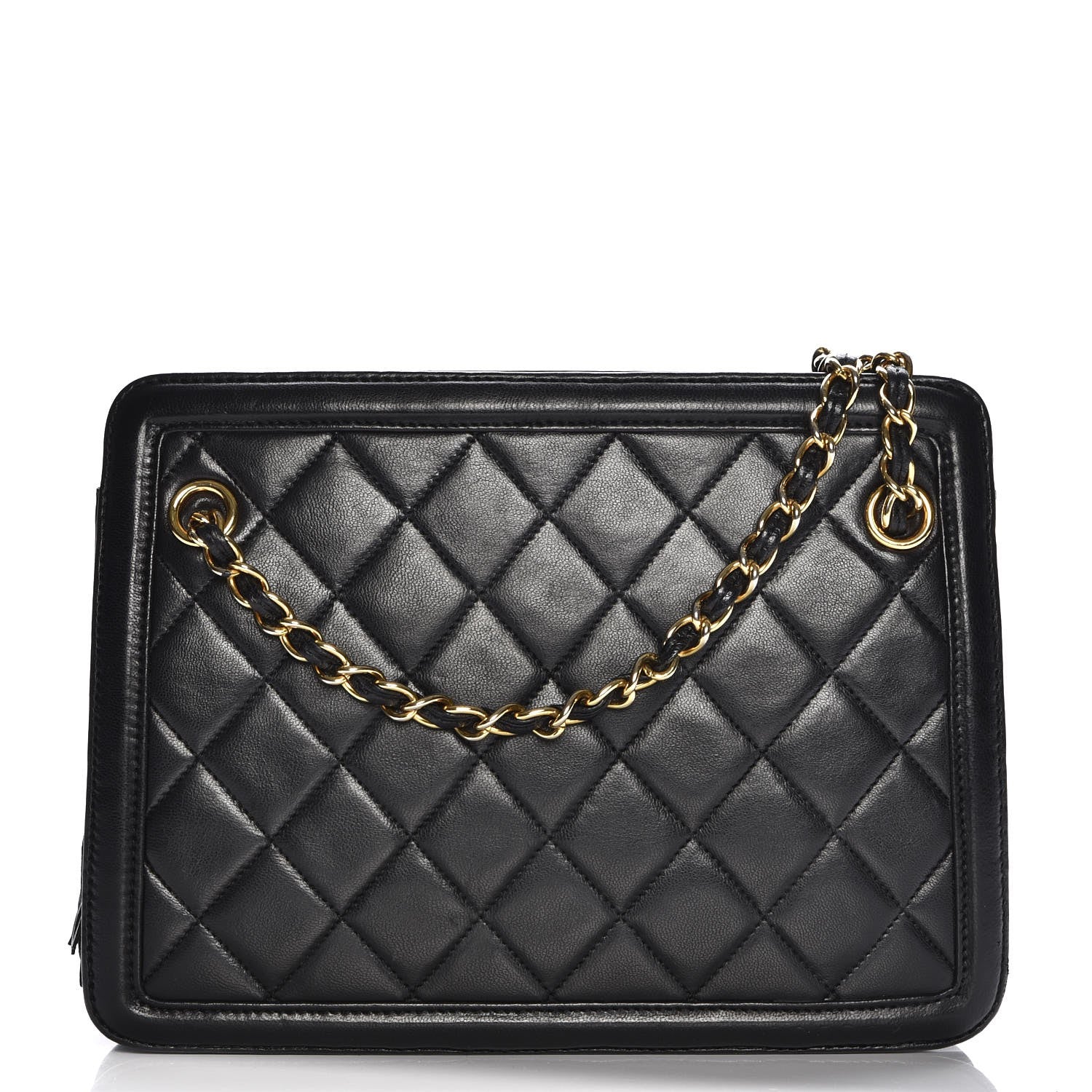 Chanel Lambskin Quilted Tassel Bag Black 1 of 9