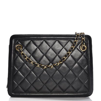 Chanel Lambskin Quilted Tassel Bag Black 1 of 9