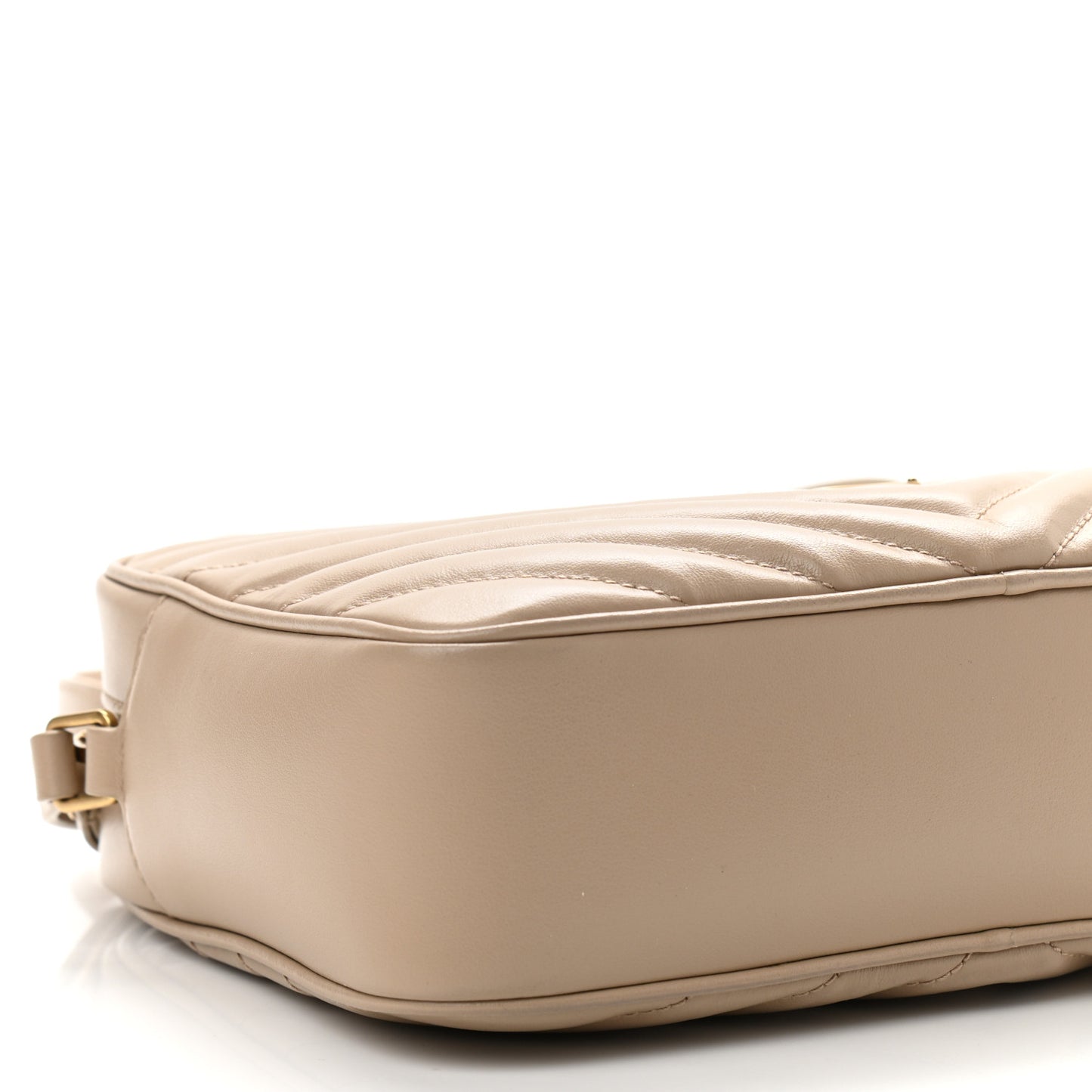 Calfskin Matelasse Monogram Lou Camera Bag Dark Beige