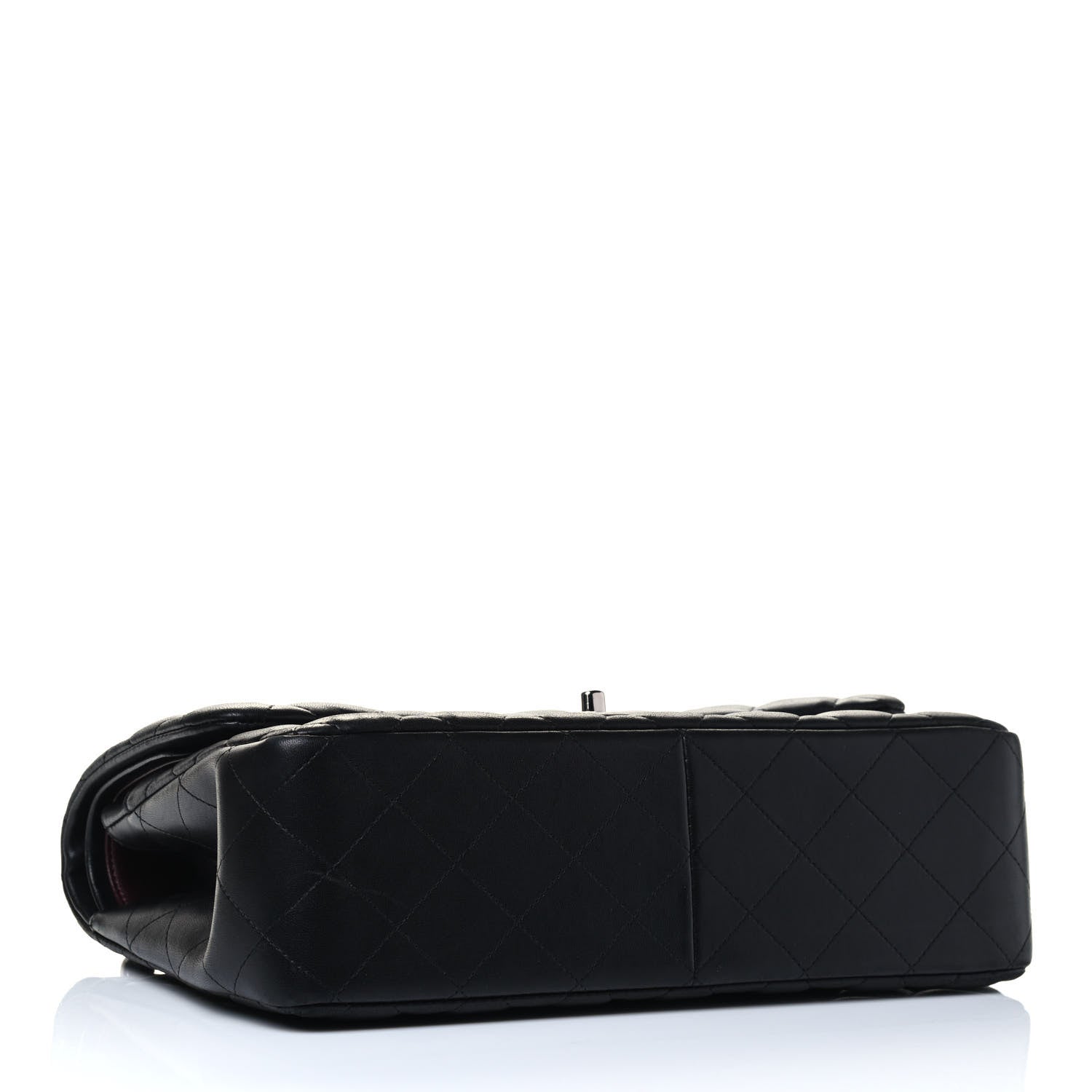 Chanel Lambskin Quilted Jumbo Double Flap Black 3 of 4