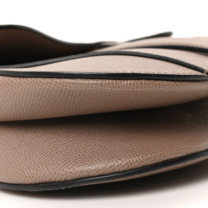 Christian Dior Grained Calfskin Saddle Bag Warm Taupe 9 of 10