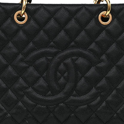 Chanel Caviar Quilted Grand Shopping Tote GST Black 8 of 10