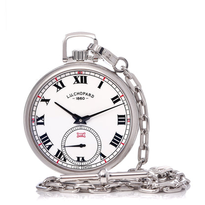 Chopard 18K White Gold Alligator 49mm L.U.C. Louis-Ulysse The Tribute Manual Winding Watch 2 of 16