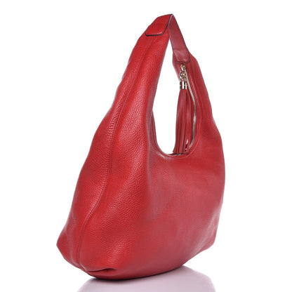 Gucci Pebbled Calfskin Large Soho Hobo Red 3 of 7