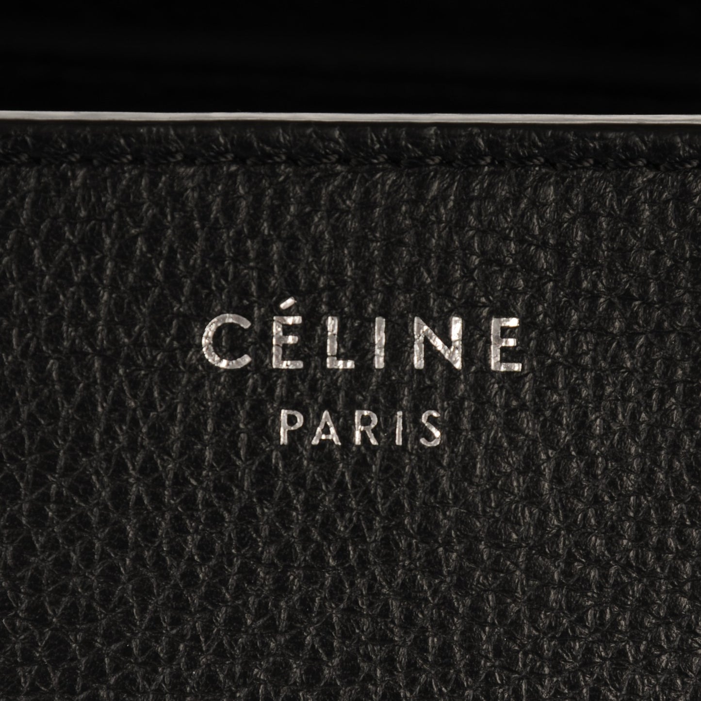 Drummed Calfskin Mini Luggage Black