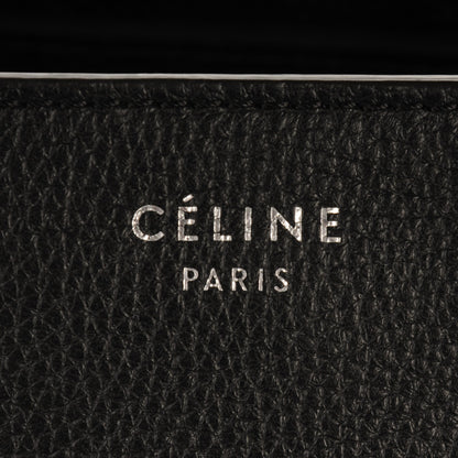 Celine Drummed Calfskin Mini Luggage Black 6 of 8