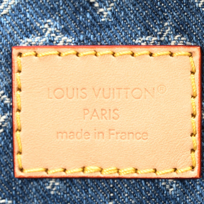 Louis Vuitton Denim Monogram Dauphine Soft GM Blue 6 of 10