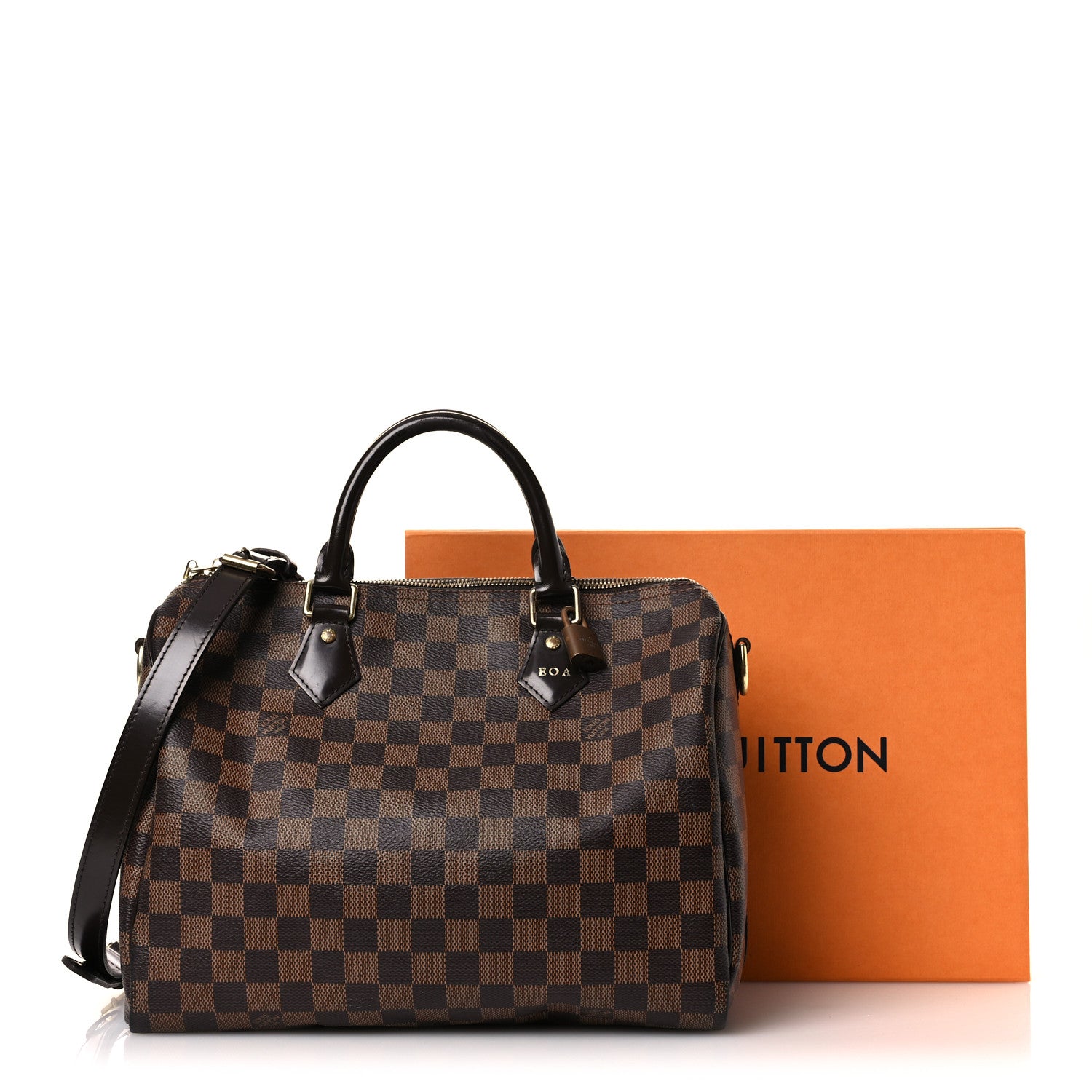 Louis Vuitton Damier Ebene Speedy Bandouliere 30 16 of 16