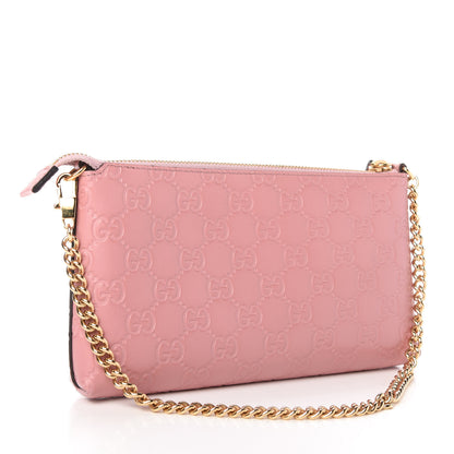Gucci Guccissima Signature Wrist Wallet Rose Baby Candy 3 of 11