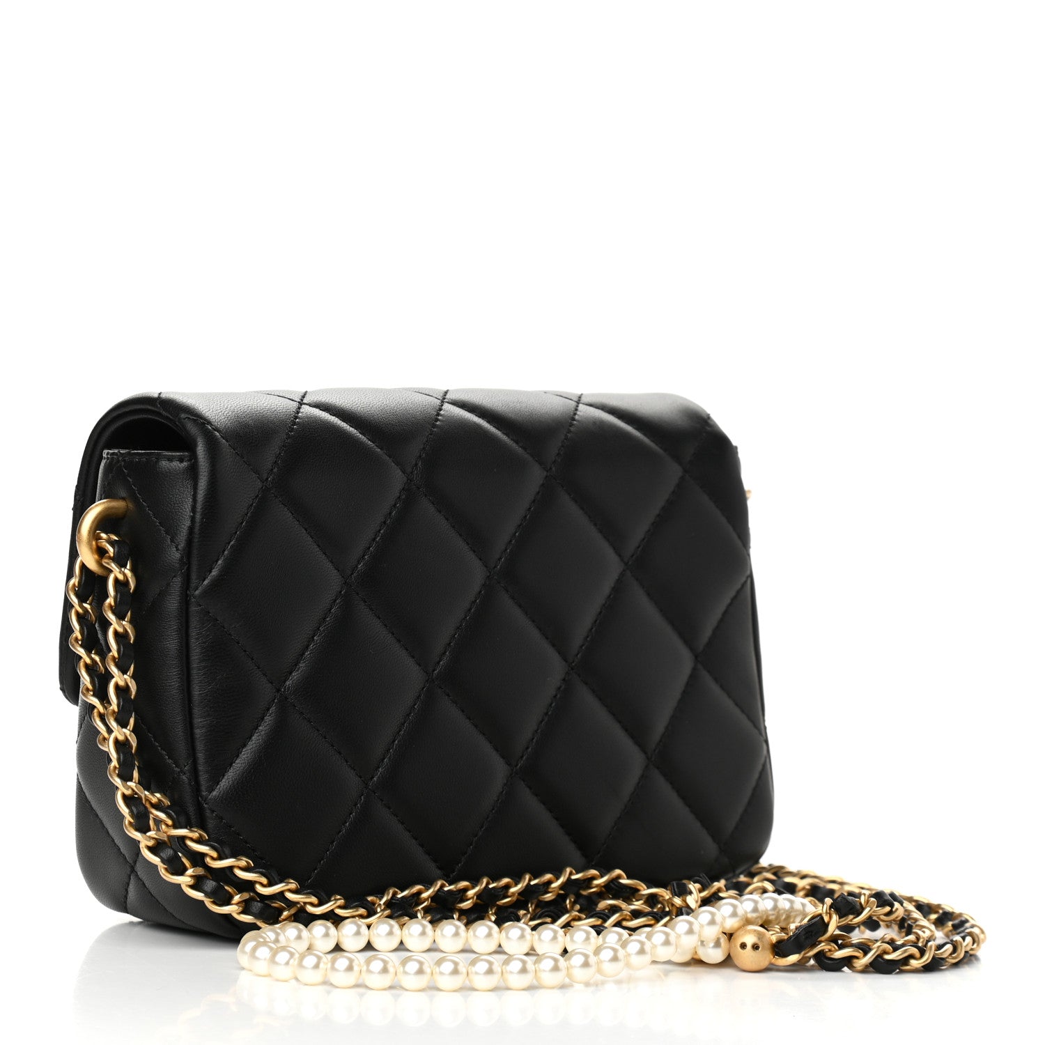 Chanel Lambskin Quilted Mini My Perfect Flap Black 3 of 10