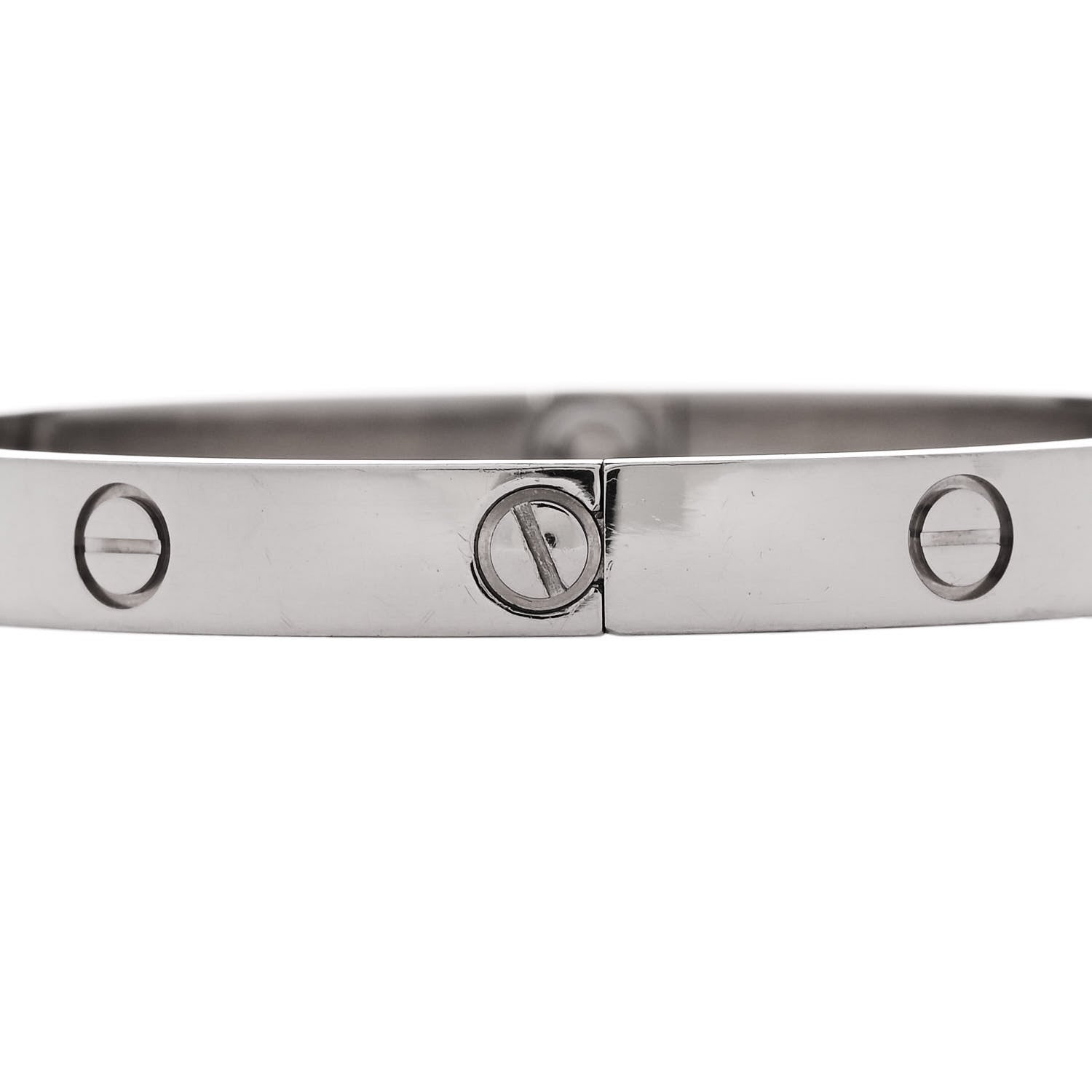Cartier 18K White Gold LOVE Bracelet 18 3 of 7