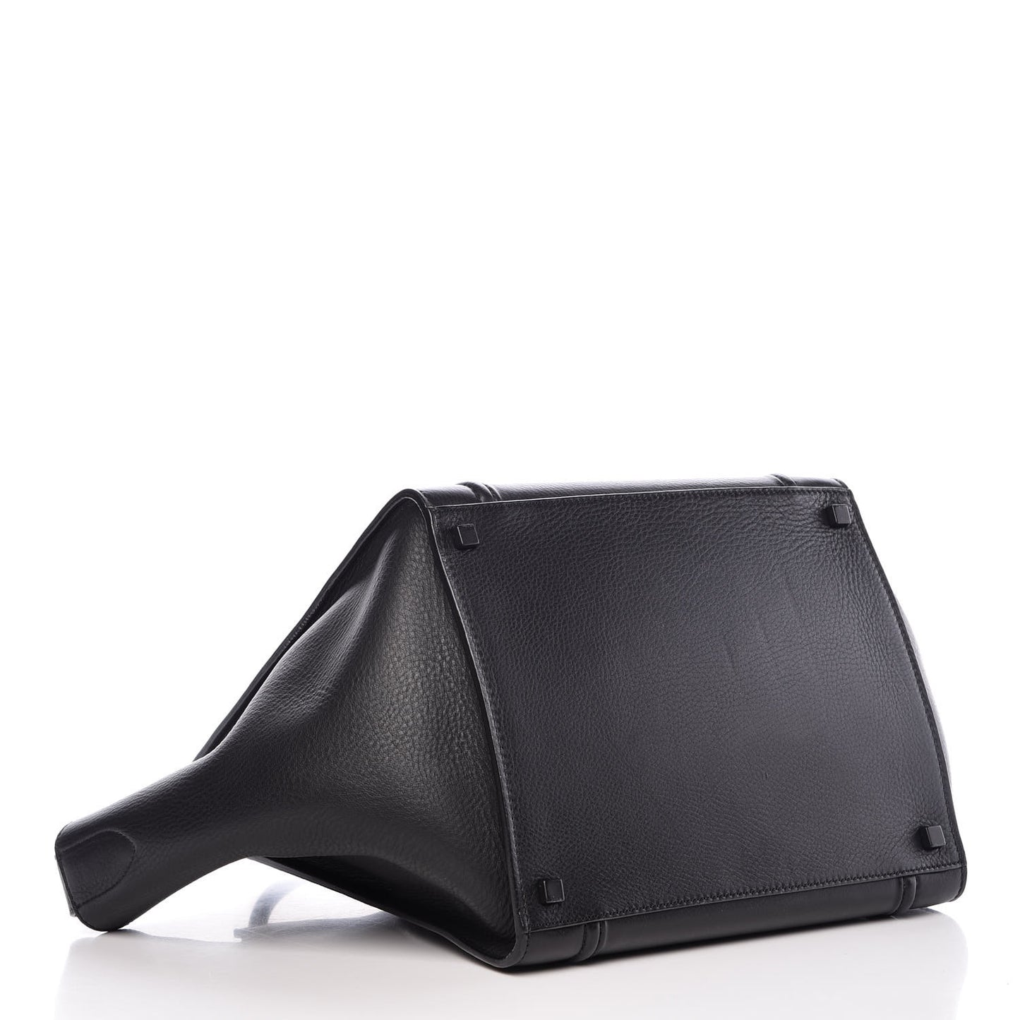 Supple Calfskin Medium Phantom Luggage Black