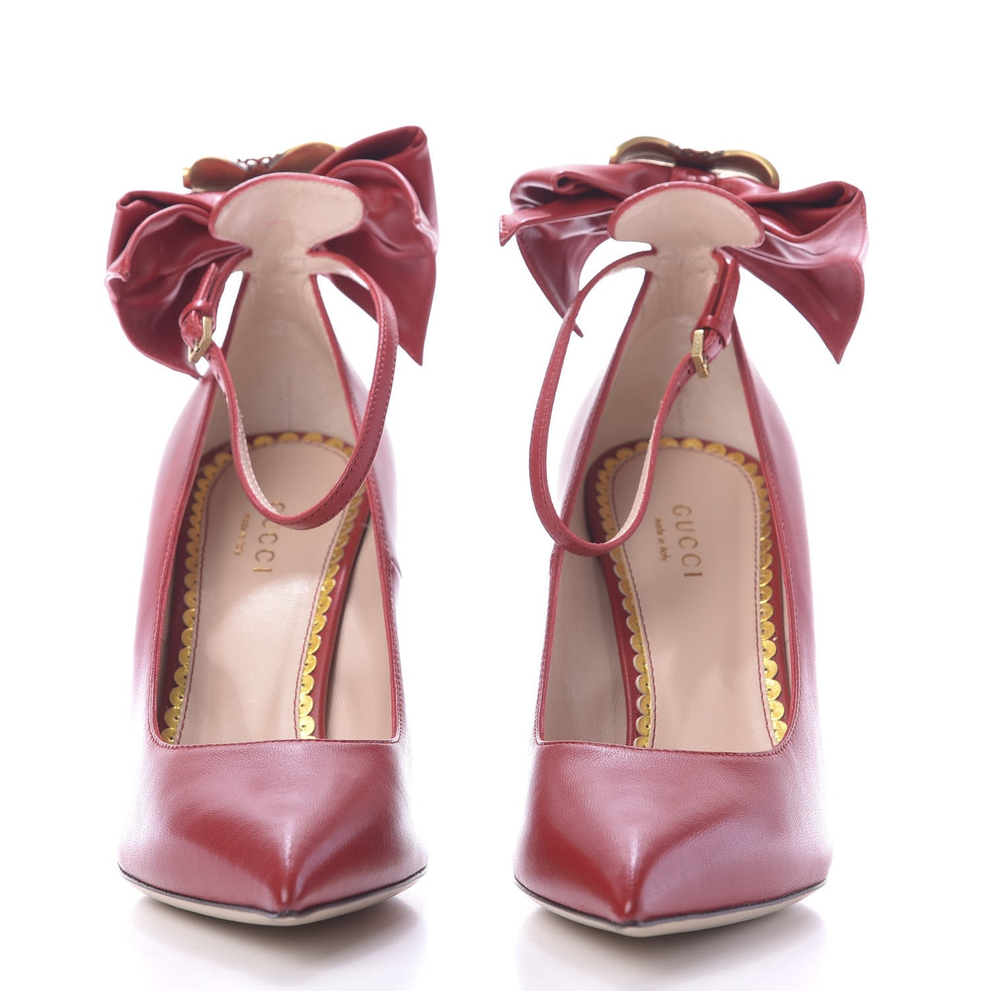 Nappa Queen Margaret Pumps 36 Hibiscus Red