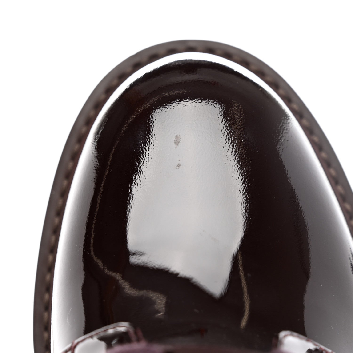 Louis Vuitton Patent Territory Ranger Boots 38.5 Bordeaux 13 of 15