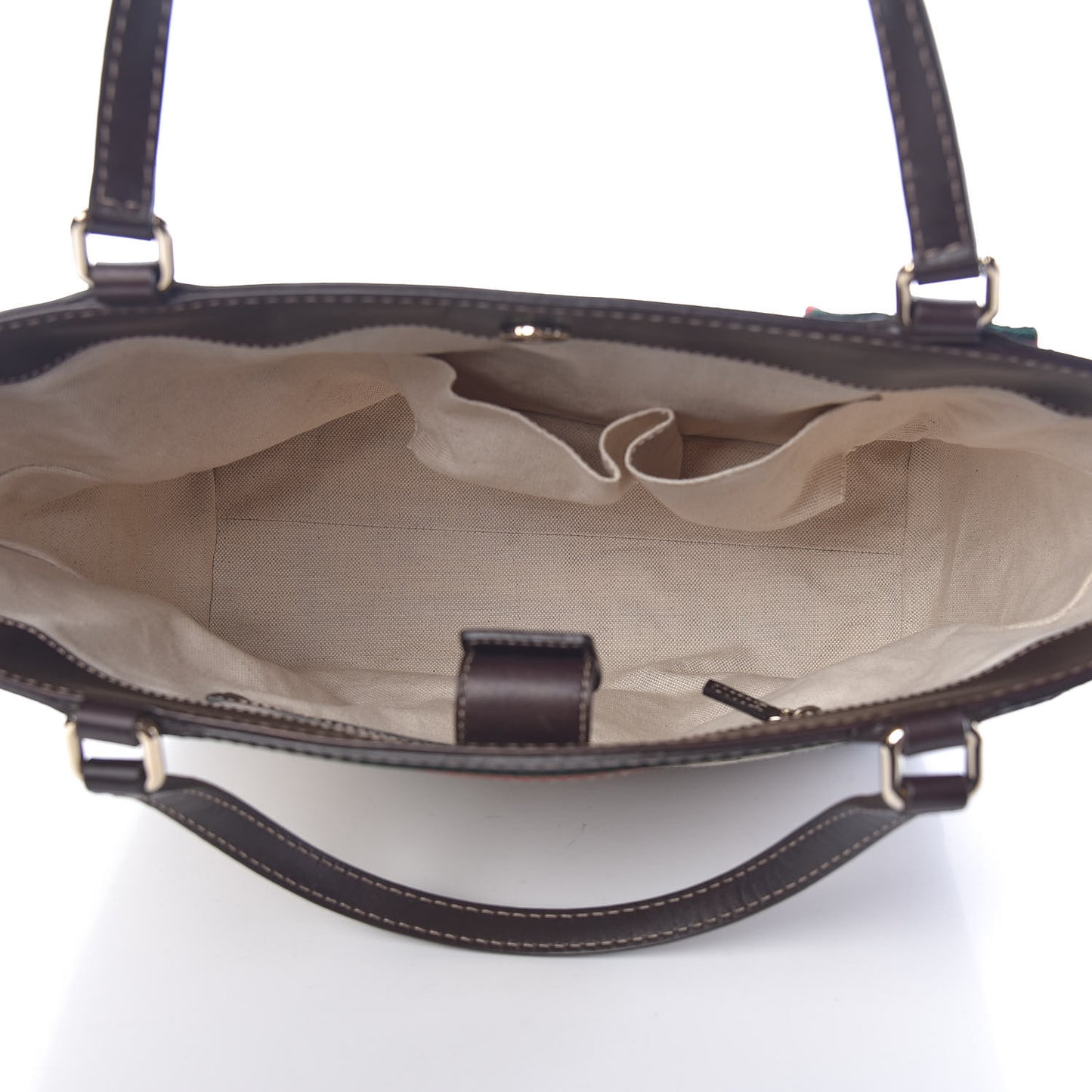 Monogram Web Medium Mayfair Tote Dark Brown
