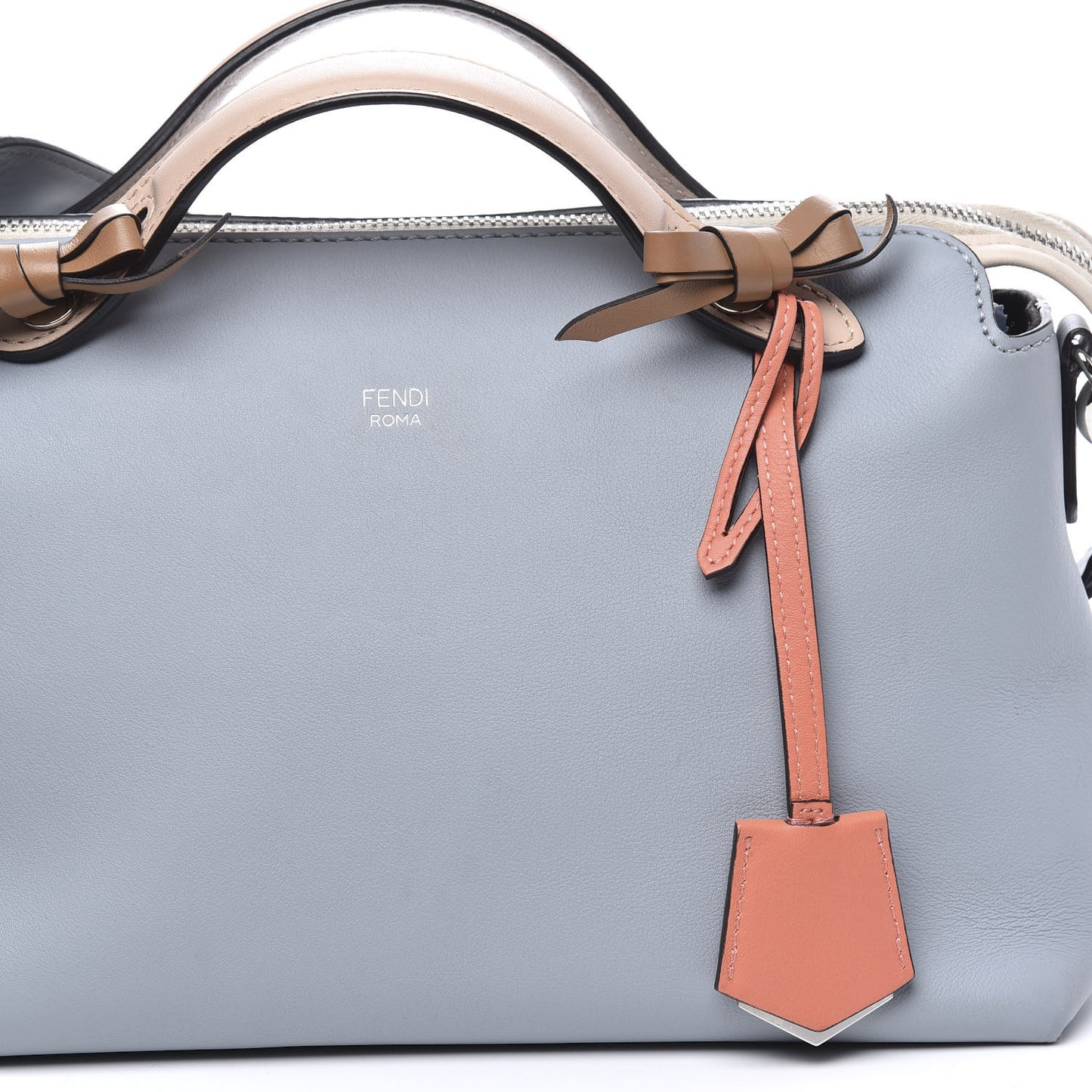 Vitello Dolce Knotted Medium By The Way Boston Bag Polvere Orzo Multicolor