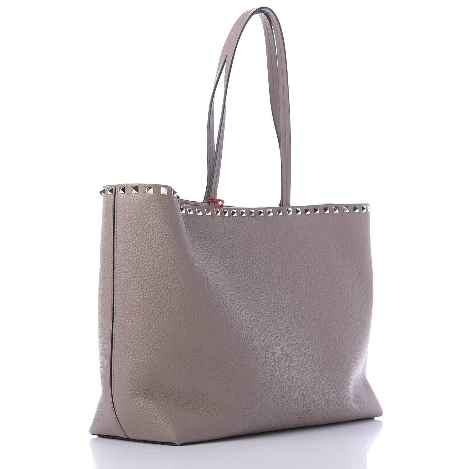 Valentino Garavani Grained Calfskin Rockstud Shoulder Tote Poudre 3 of 11