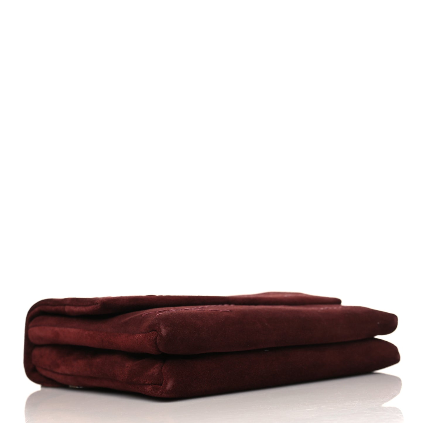 Suede Calfskin Mini Sugar Flap Shoulder Bag Burgundy