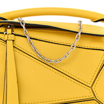 Loewe Calfskin Nano Puzzle Bag Yellow 8 of 10