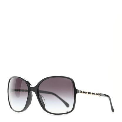Chanel Lambskin Square Chain Sunglasses 5210-Q Black 1 of 4