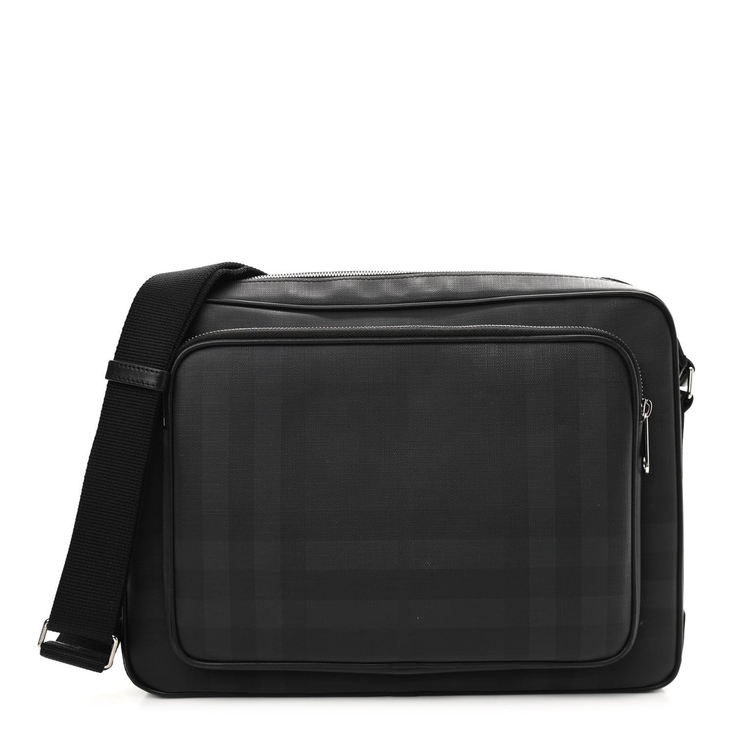 London Check Messenger Dark Charcoal