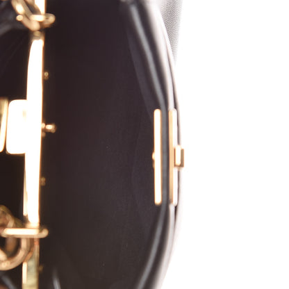 Fendi Nappa Micro Peekaboo Iconic Satchel Black 7 of 9