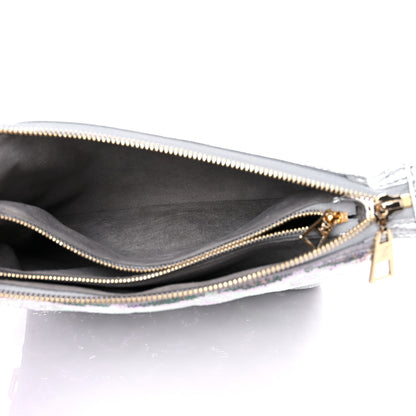 Louis Vuitton Satin Sequin Embroidered Monogram Coussin BB Silver 5 of 10