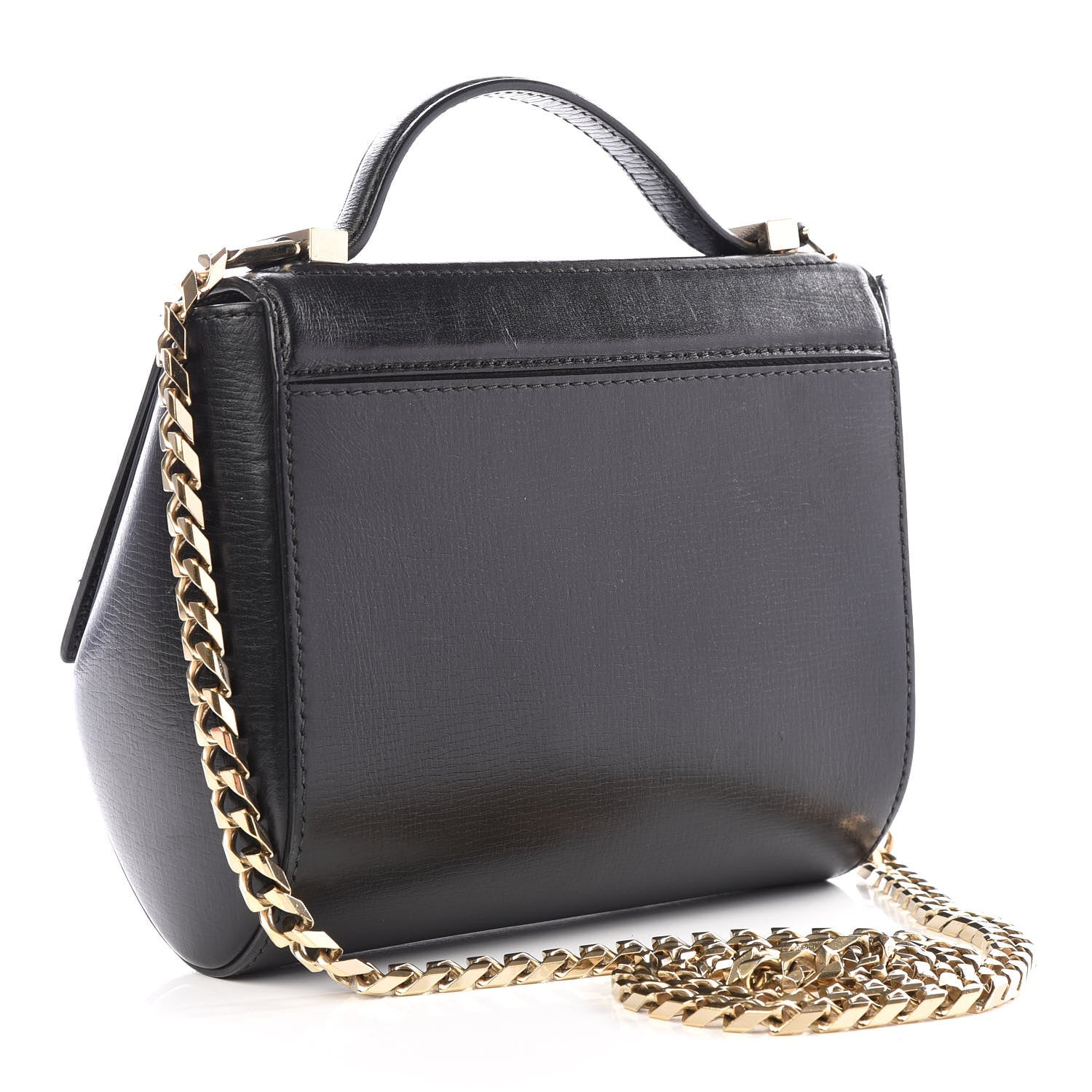 Givenchy Textured Calfskin Mini Pandora Box Chain Crossbody Bag Black 2 of 9