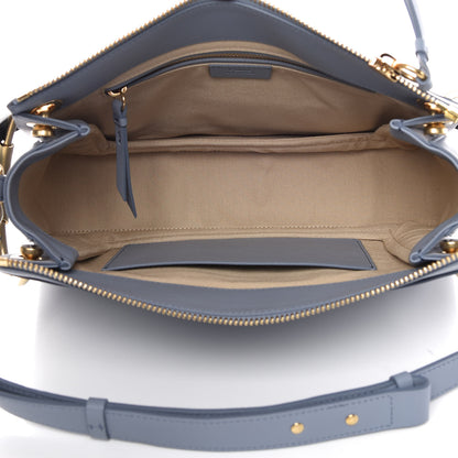 Chloe Calfskin Suede Medium Roy Bag Washed Blue 5 of 10