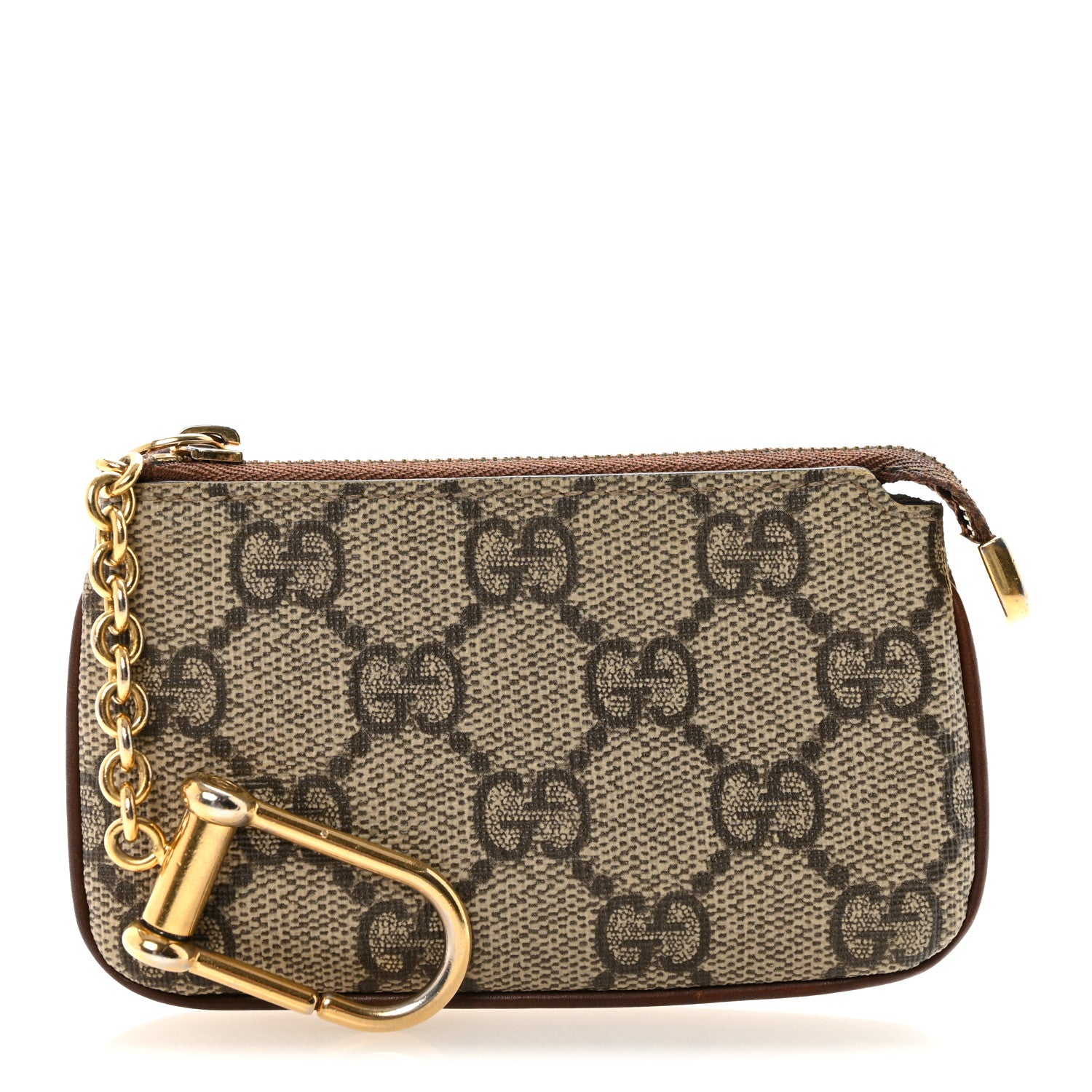 Gucci GG Supreme Monogram Key Case Brown 1 of 6