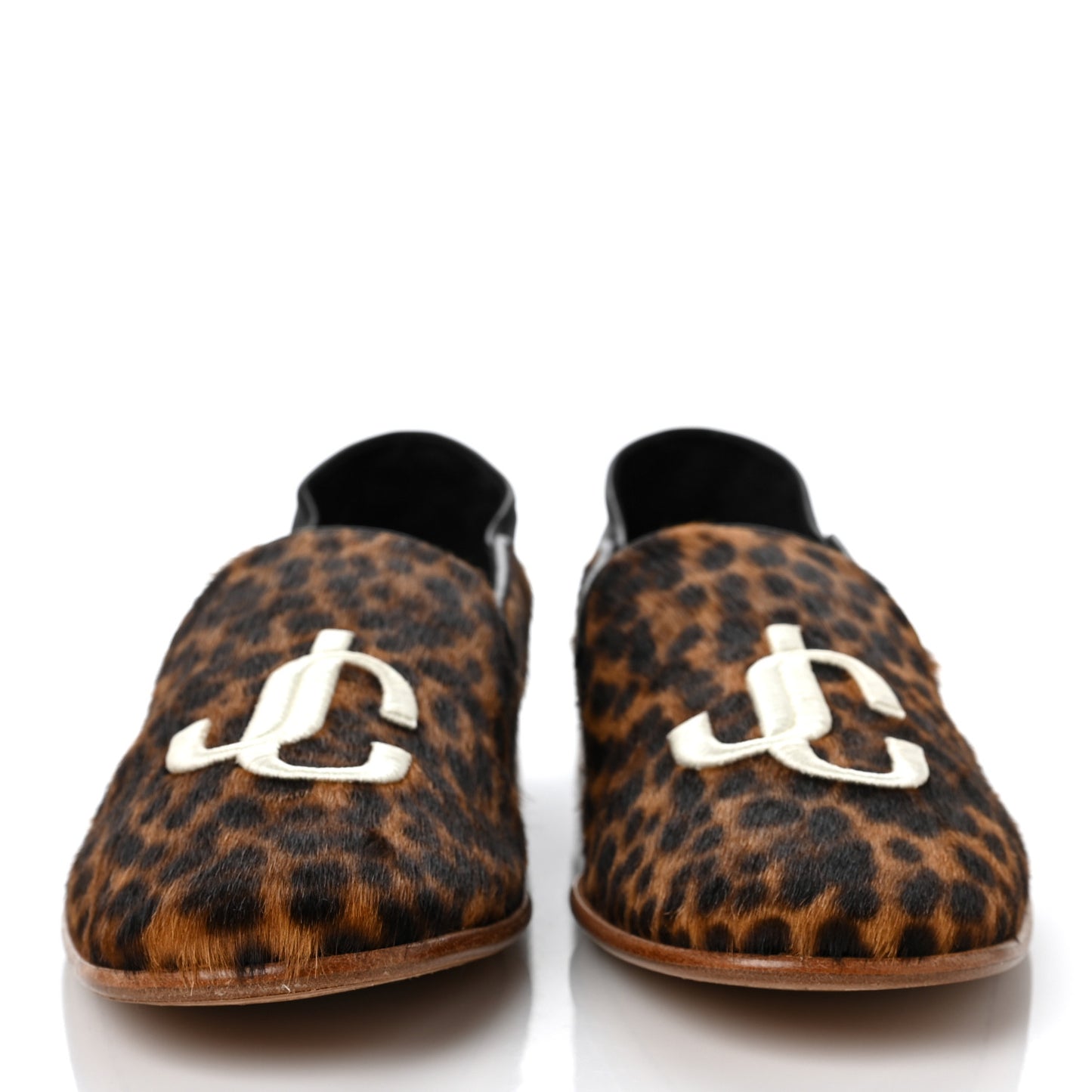 Mens Leopard Pony Fabric Sloane Loafers 43