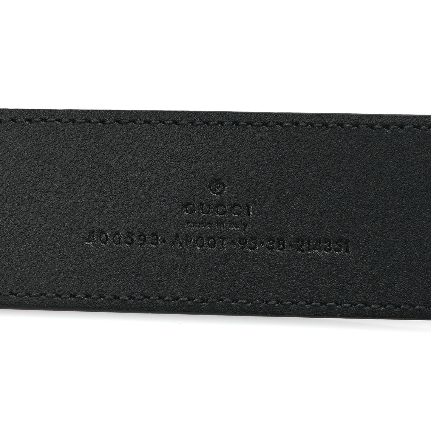 Calfskin Double G 40mm Belt 95 38 Black