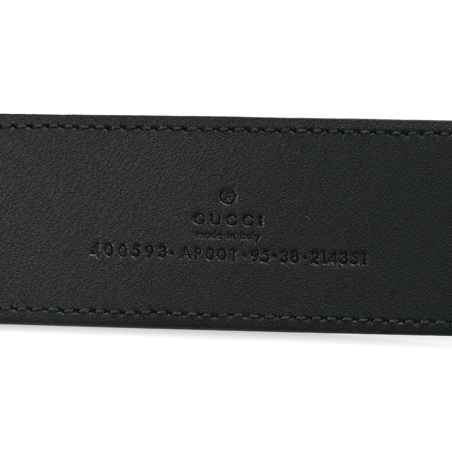 Gucci Calfskin Double G 40mm Belt 95 38 Black 3 of 5