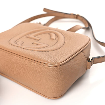 Gucci Pebbled Calfskin Small Soho Disco Bag Camelia 9 of 9