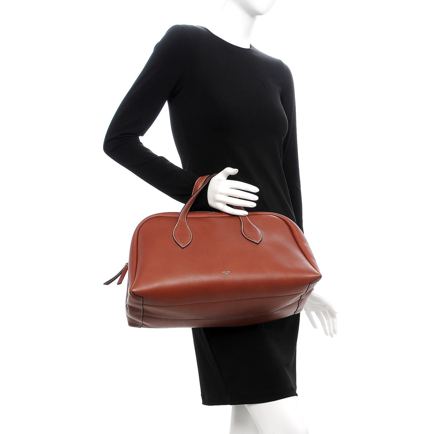 Natural Calfskin Bowling Bag Teck