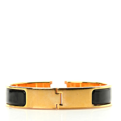 Hermes Enamel Narrow Clic Clac H Bracelet PM Black 4 of 4