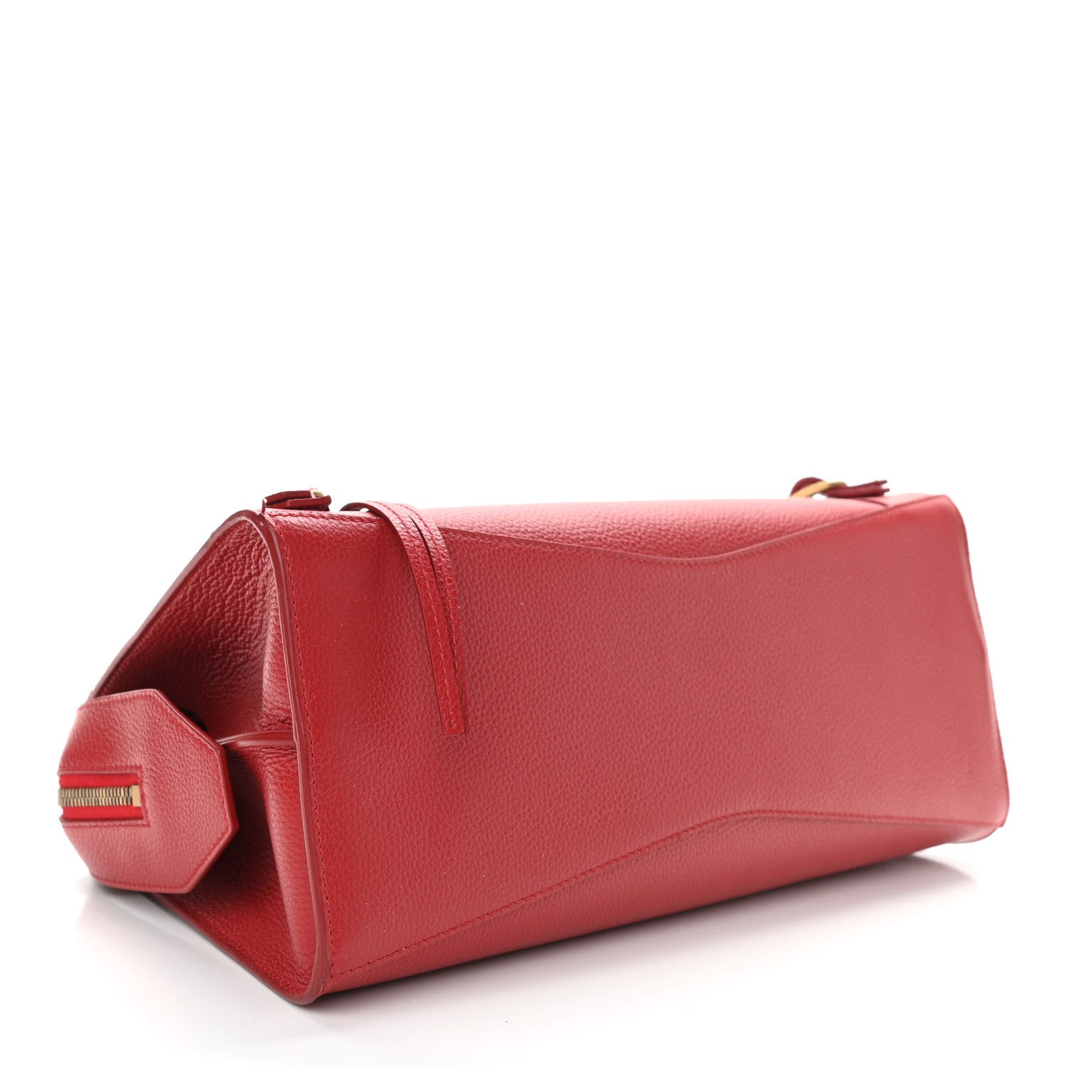 Balenciaga Grained Calfskin Neo Classic Gold Hardware S City Medium Red 4 of 11