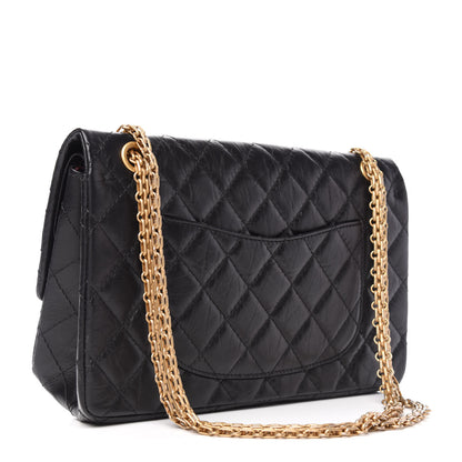 Chanel Aged Calfskin Quilted 2.55 Reissue 226 Flap Black 4 of 11