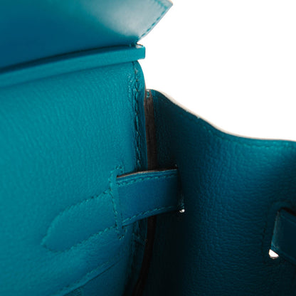 Hermes Tadelakt Birkin 30 Bleu Izmir 23 of 25