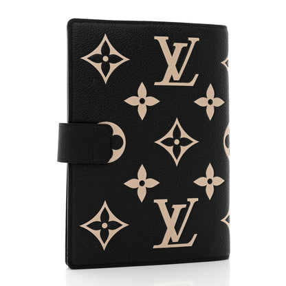 Louis Vuitton Empreinte Monogram Giant Paul Notebook Cover MM Black Beige 3 of 8
