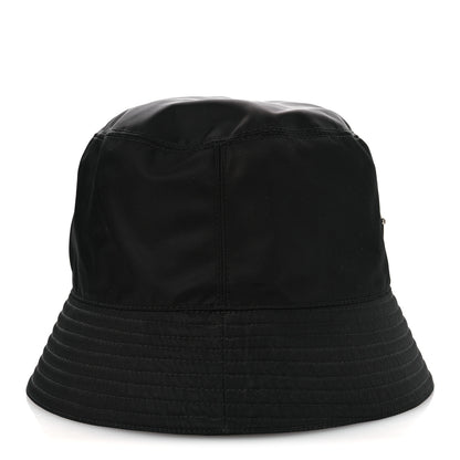Prada Re-Nylon Metal Triangle Logo Womens Bucket Hat M Black 5 of 9